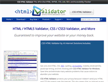 Tablet Screenshot of htmlvalidator.com